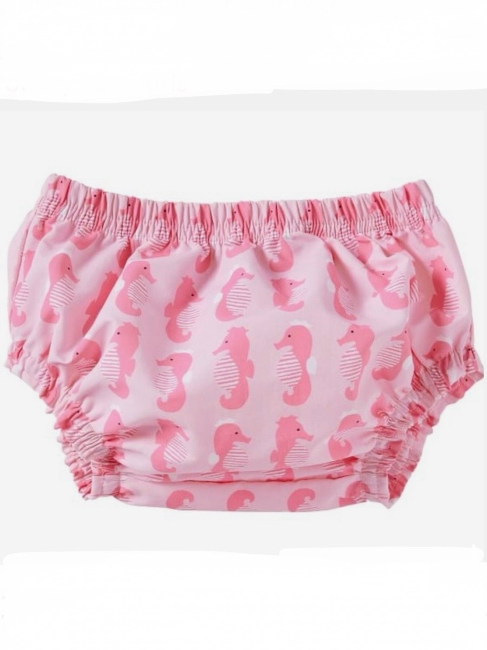 Pottery Barn Seahorse Swim Diaper Cover • Pink • Bloomers
